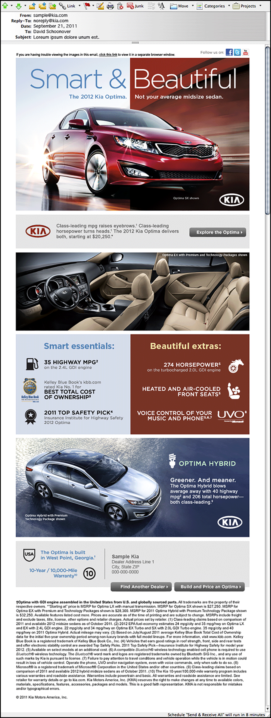 Kia Optima Email