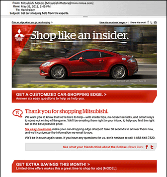 Shortened Mitsubishi Handraiser Email: Top Half
