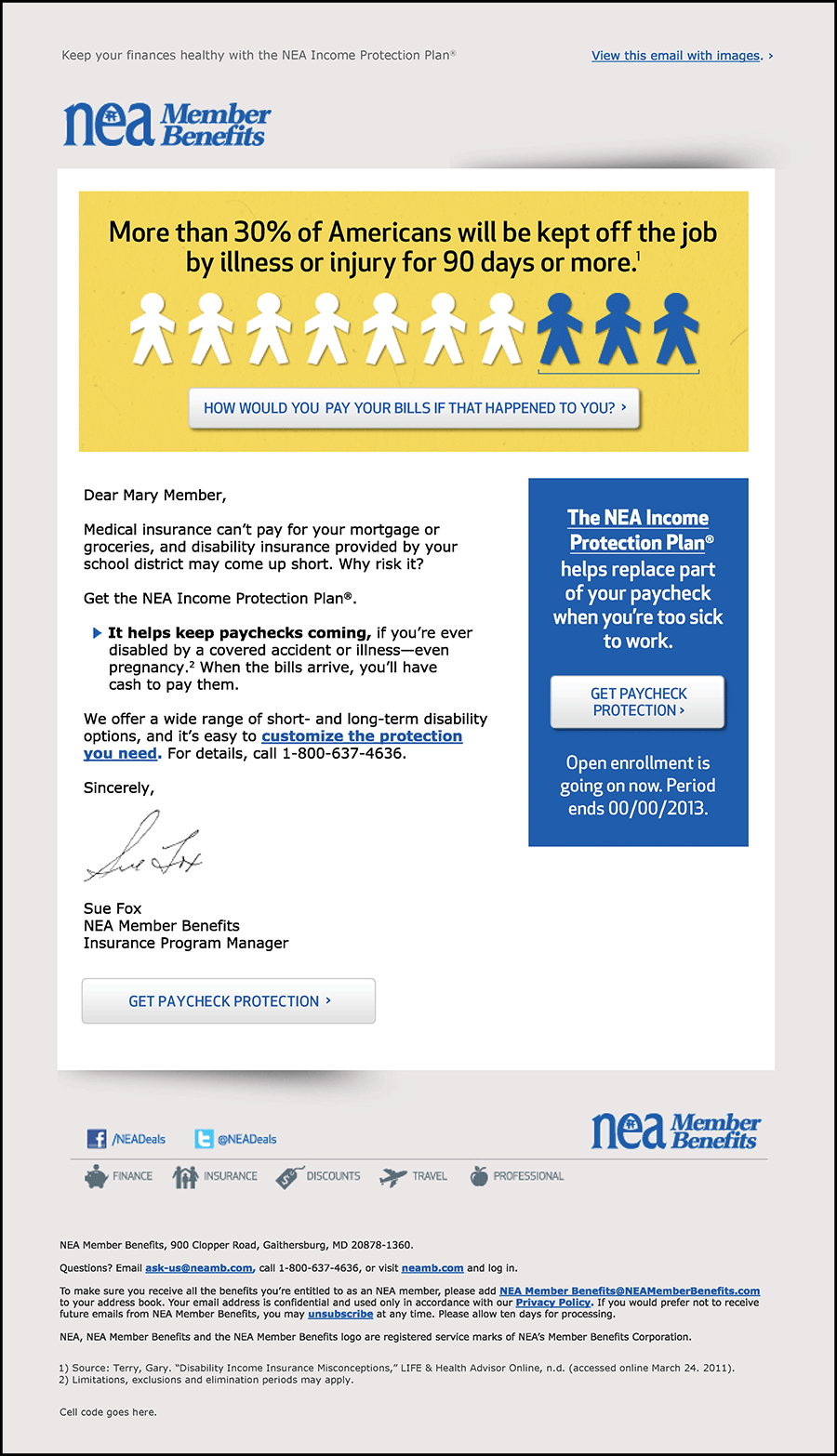 NEA Disability Insurance Email